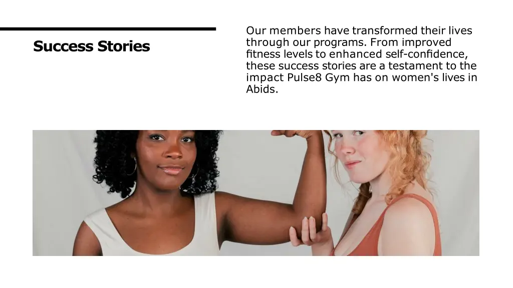 our members have transformed their lives through