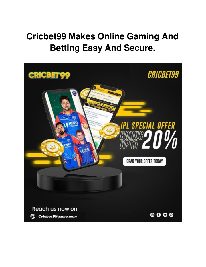 cricbet99 makes online gaming and betting easy