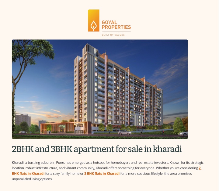 2bhk and 3bhk apartment for sale in kharadi