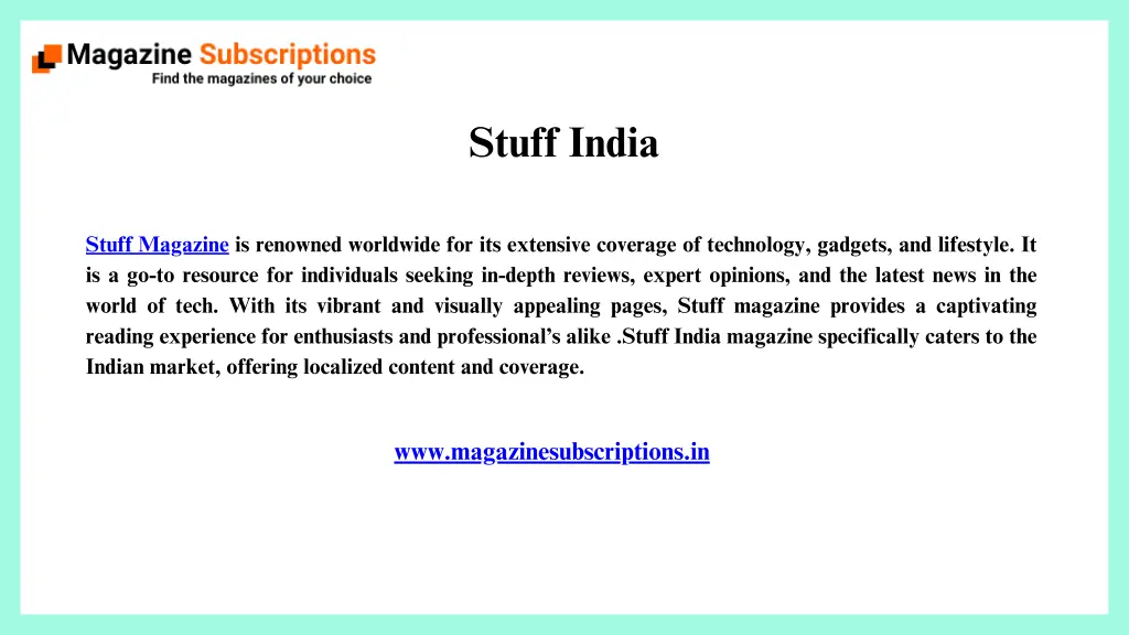 stuff india