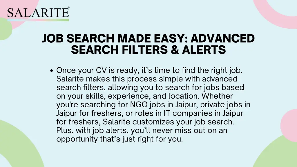 job search made easy advanced search filters