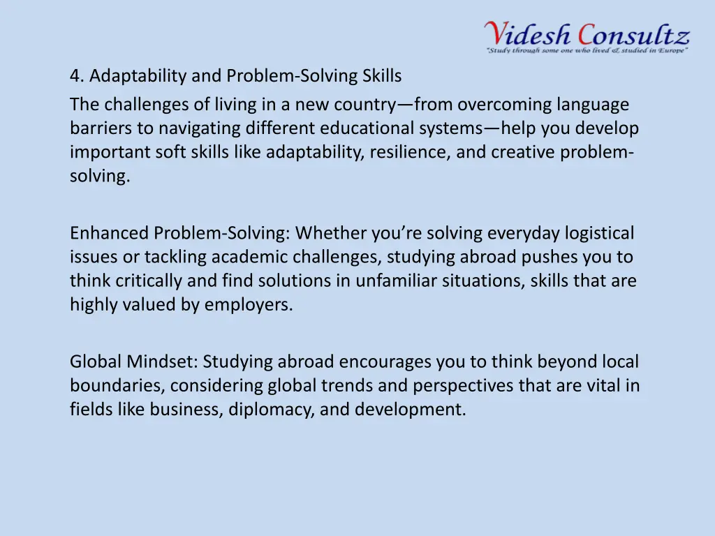 4 adaptability and problem solving skills