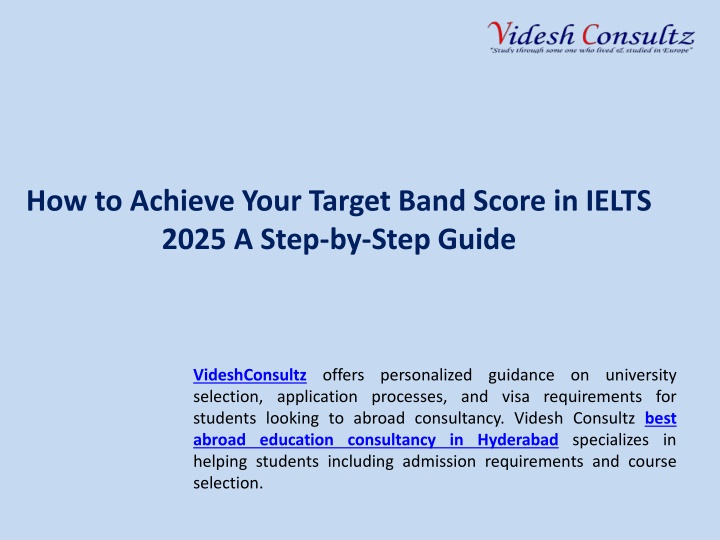 how to achieve your target band score in ielts