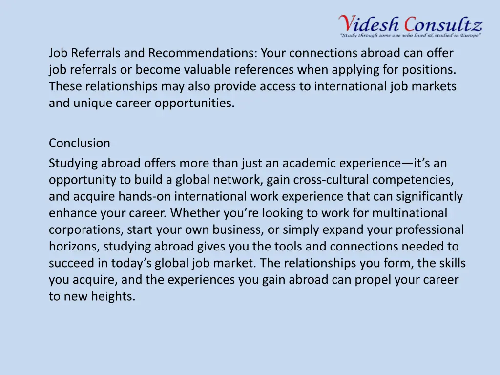 job referrals and recommendations your