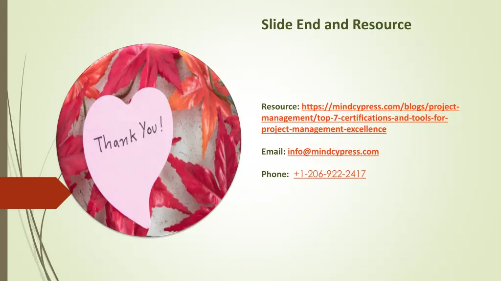 slide end and resource