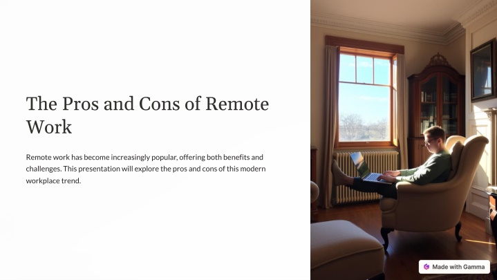 the pros and cons of remote work