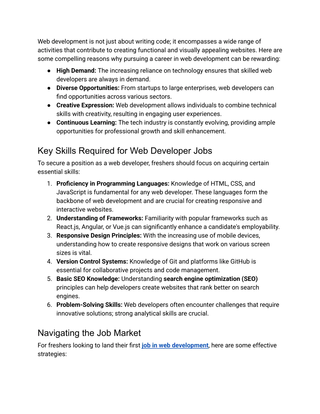 web development is not just about writing code
