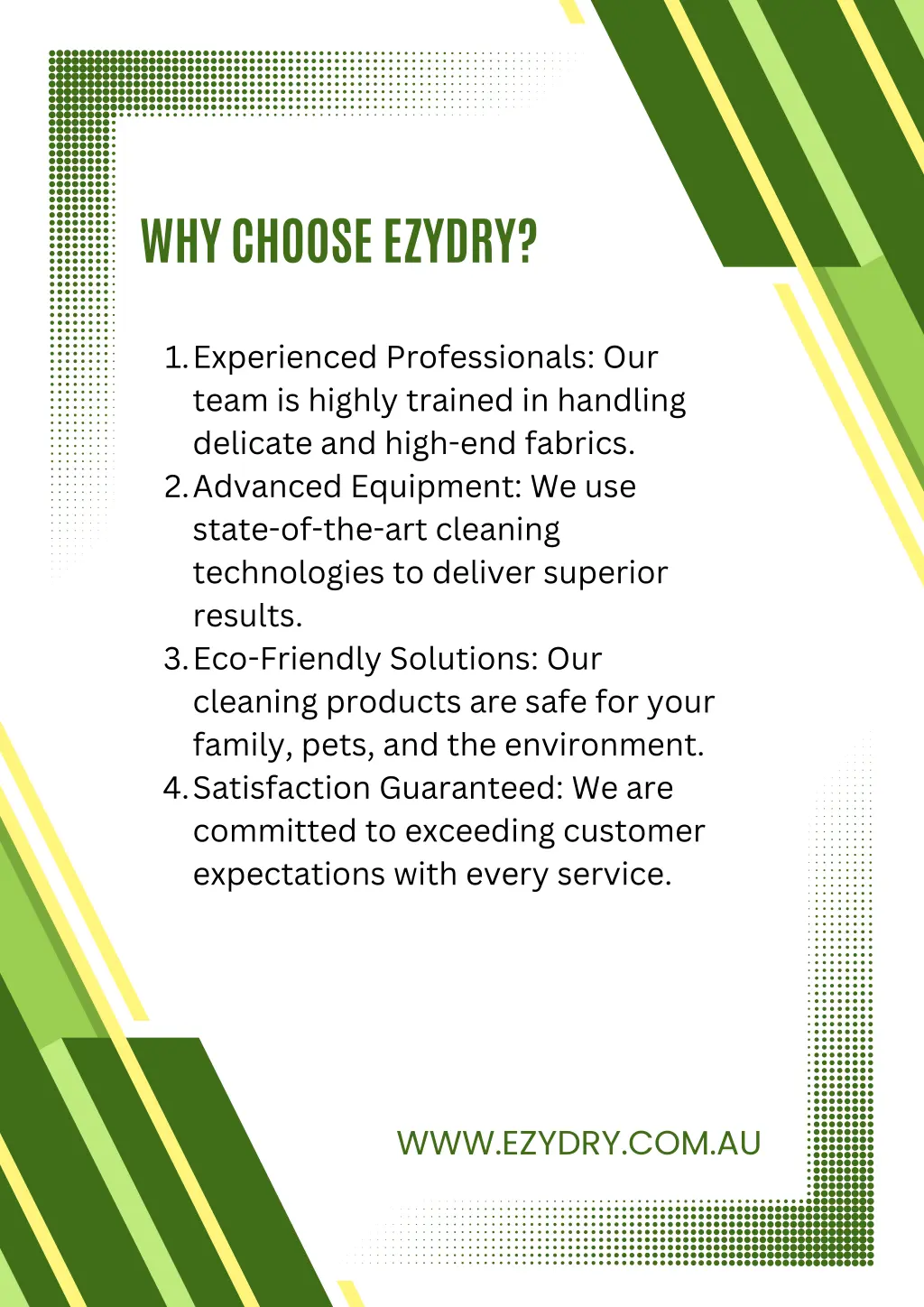 why choose ezydry