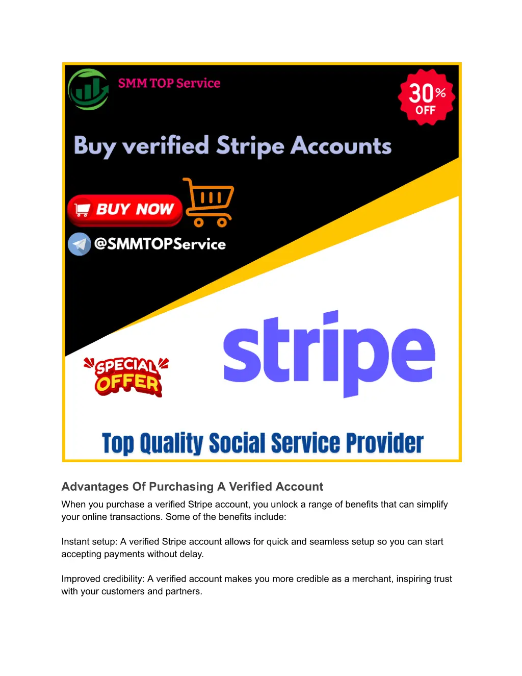 advantages of purchasing a verified account