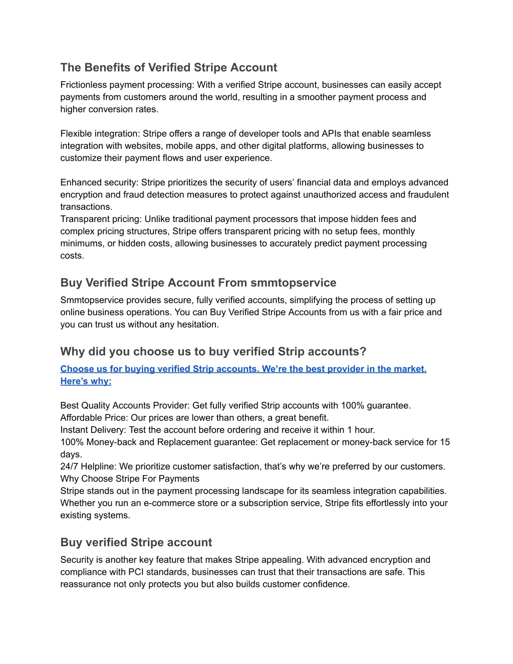 the benefits of verified stripe account
