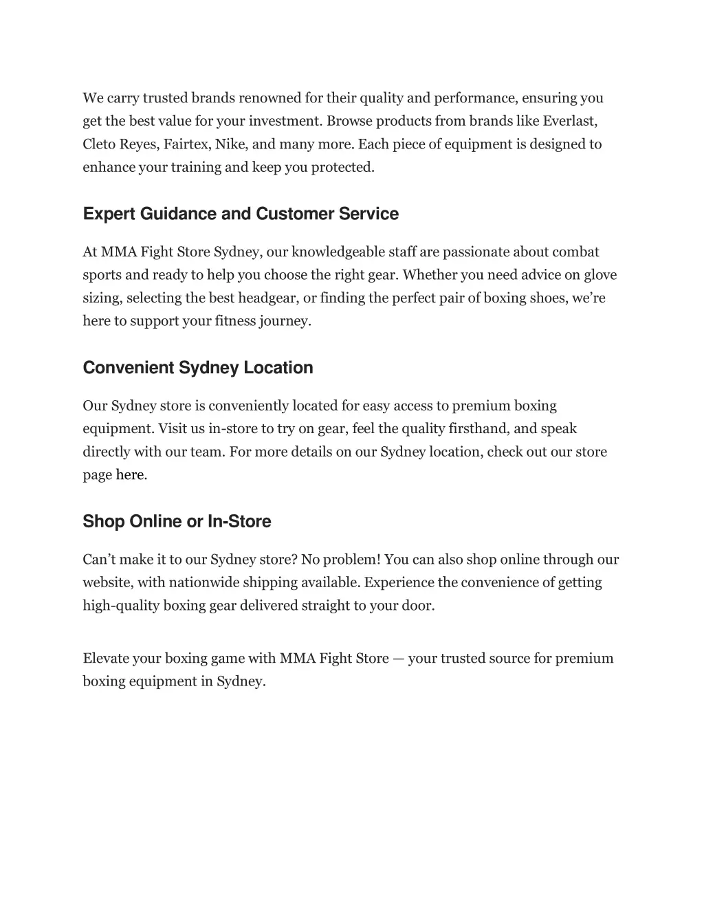 we carry trusted brands renowned for their