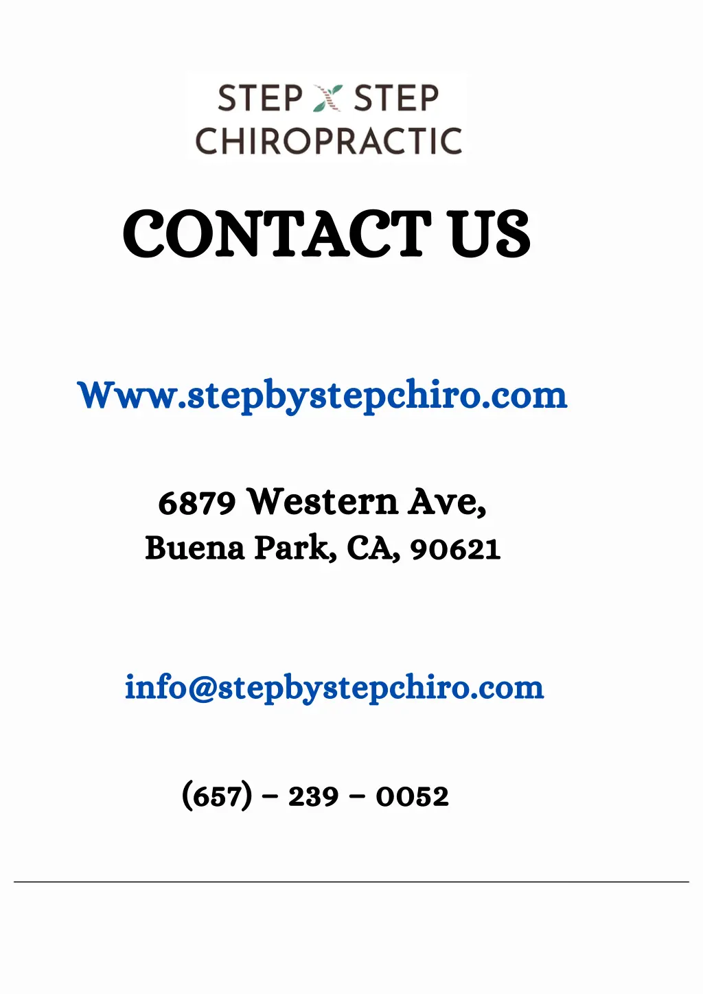 contact us