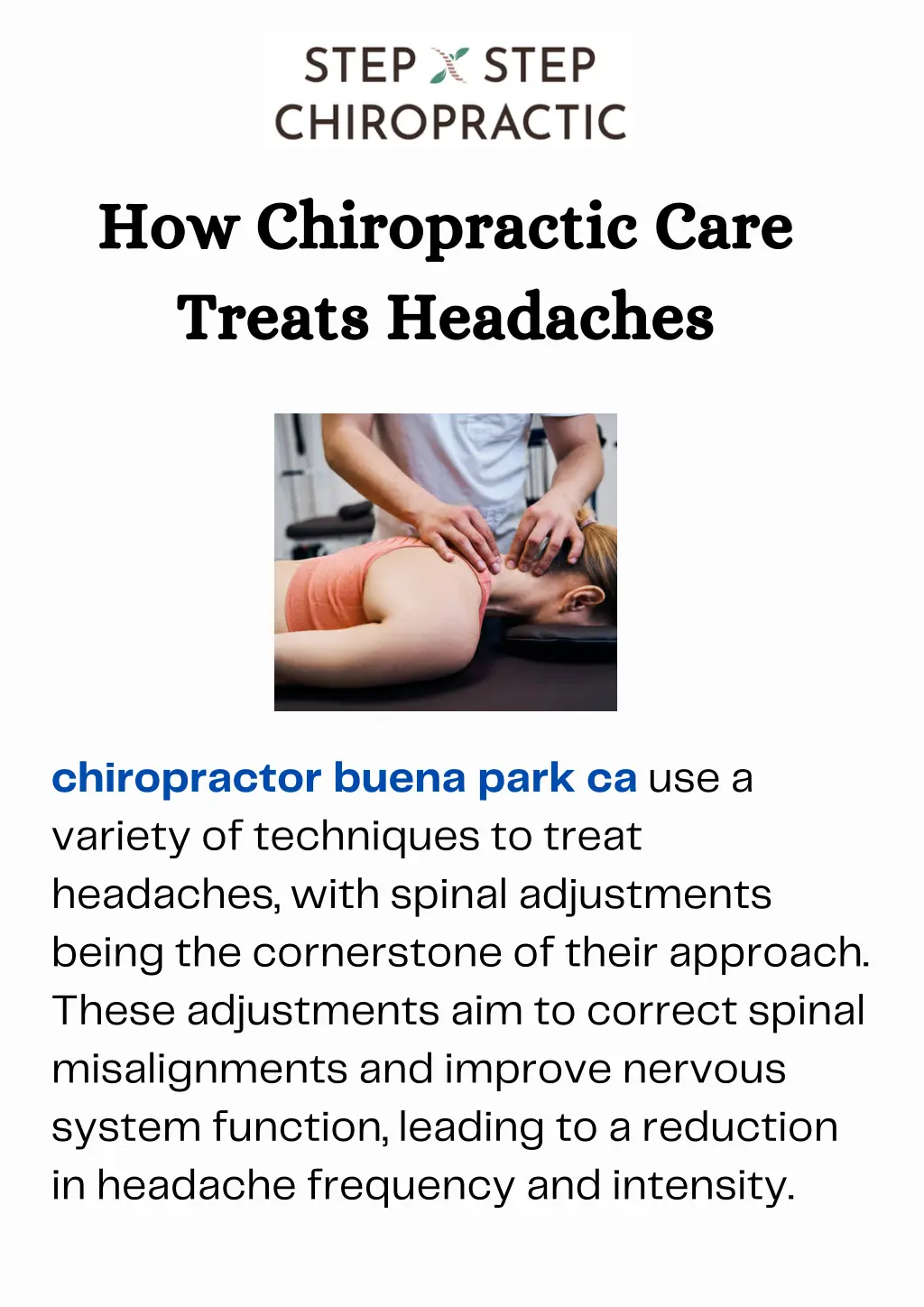 how chiropractic care treats headaches
