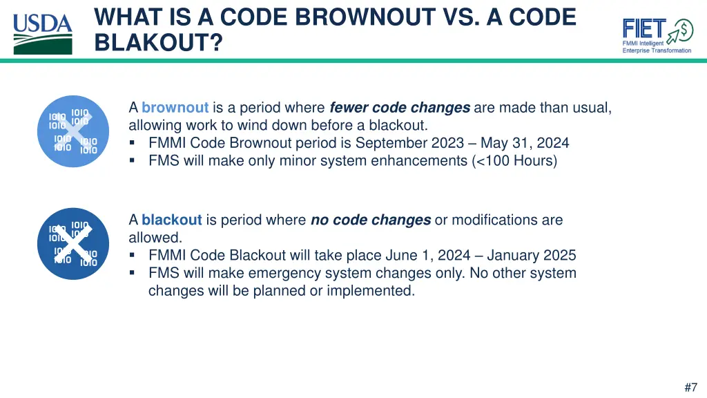 what is a code brownout vs a code blakout