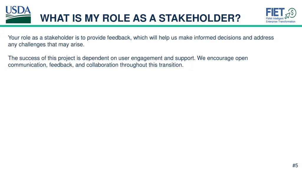 what is my role as a stakeholder