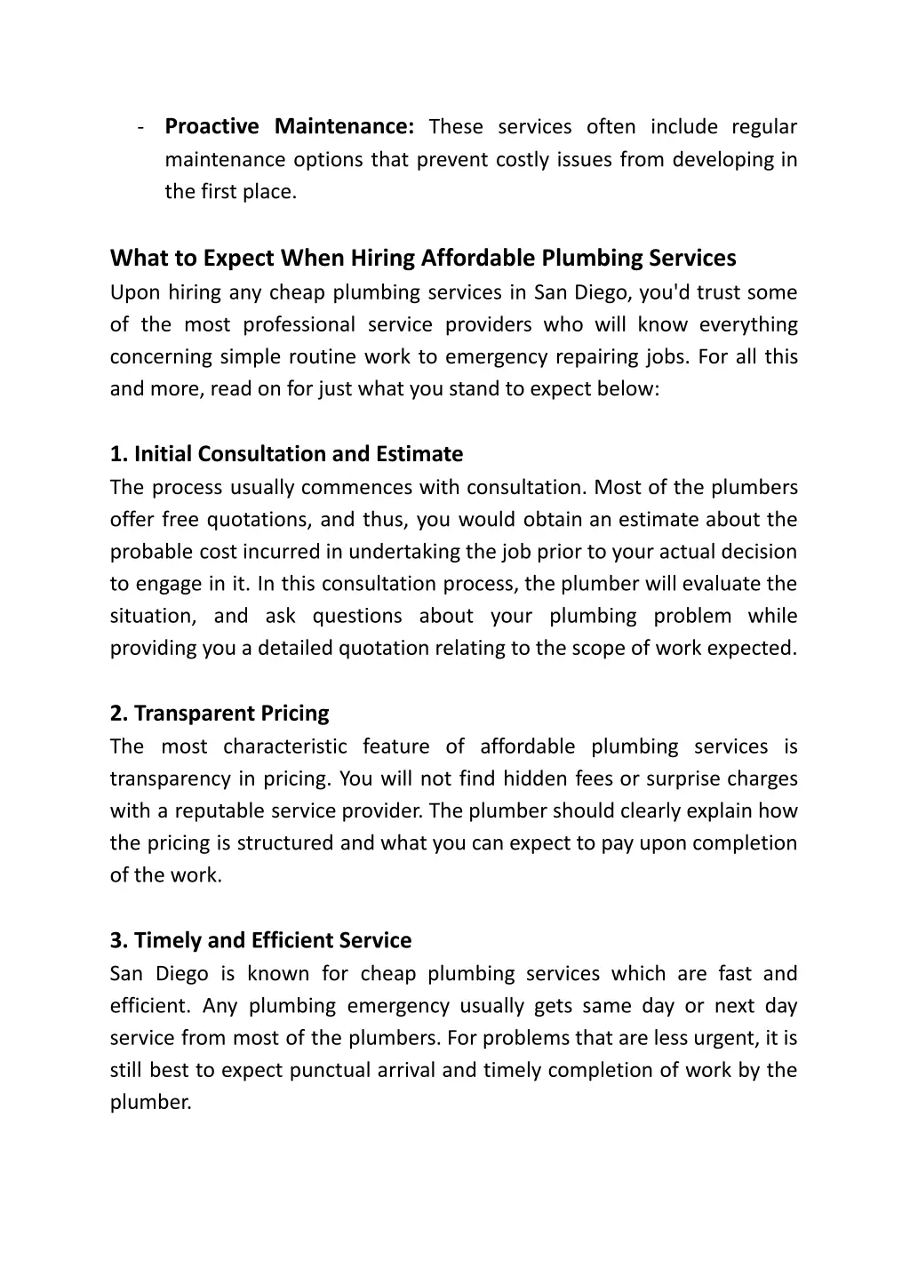 proactive maintenance these services often