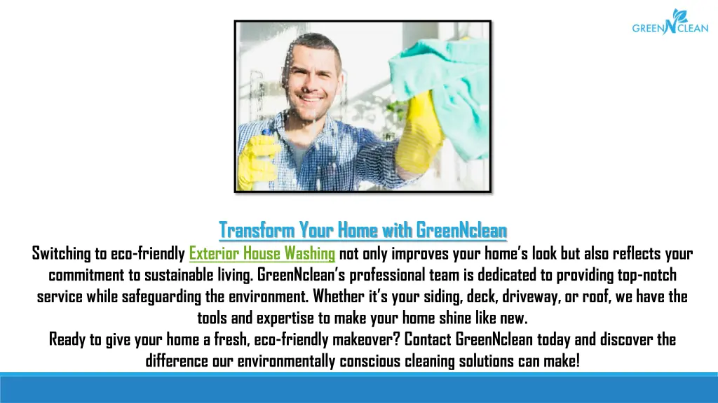 transform your home with greennclean