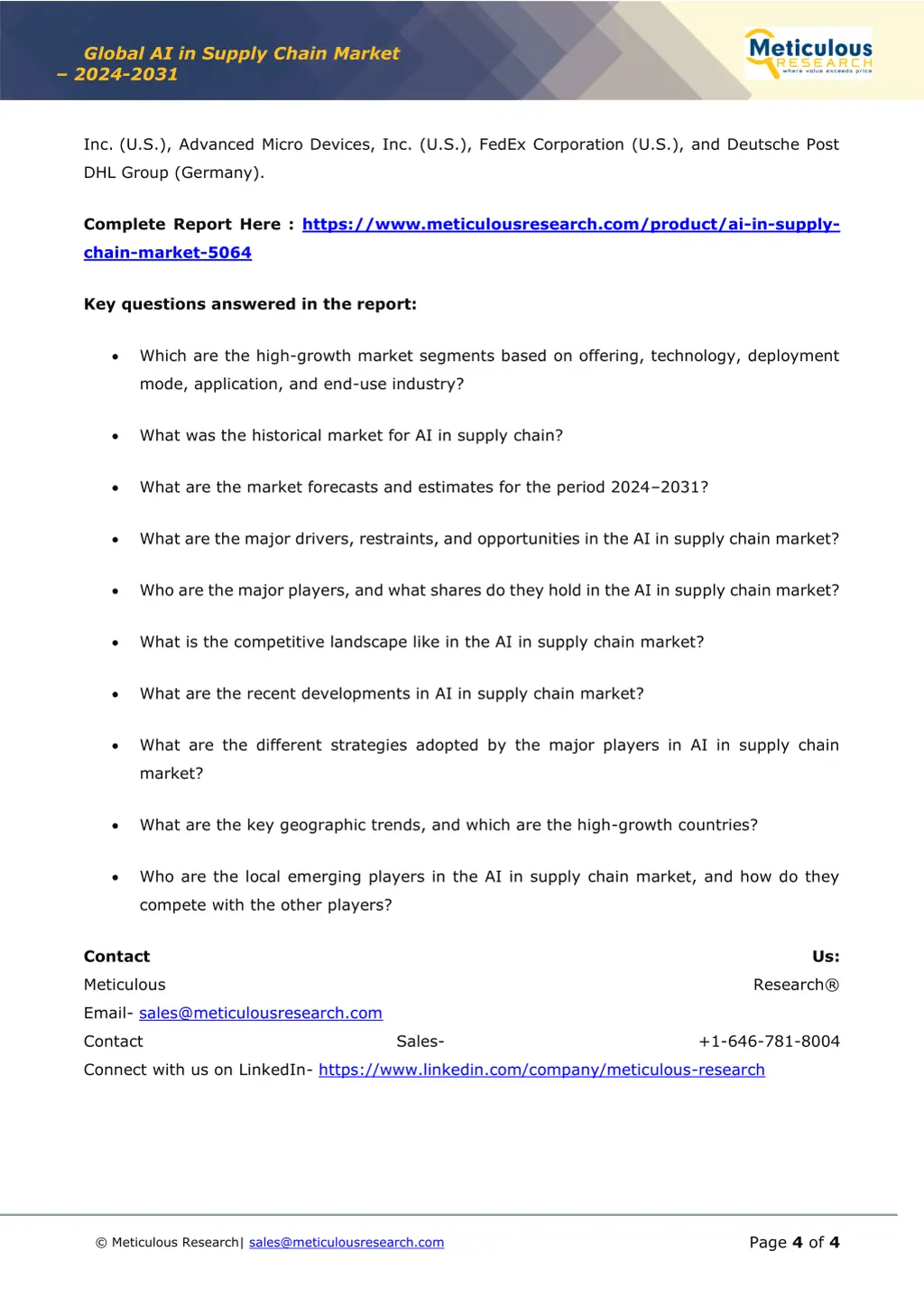 global ai in supply chain market 2024 2031 3