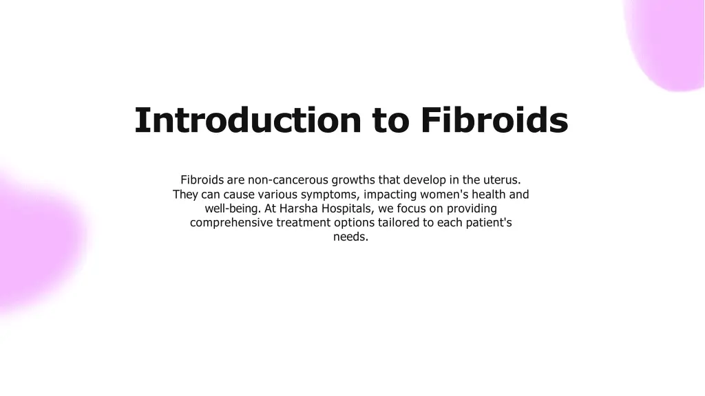 introduction to fibroids