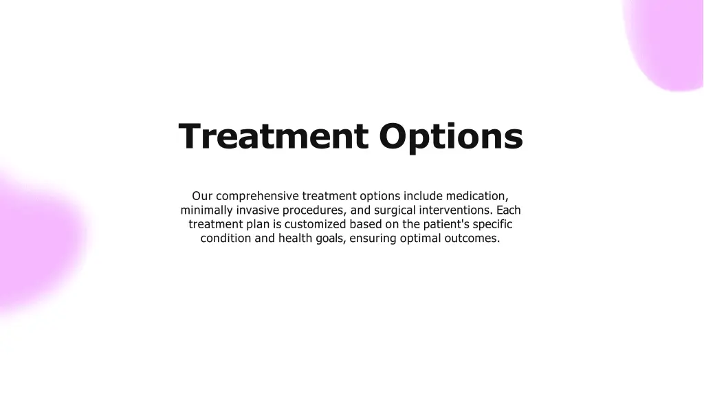 treatment options