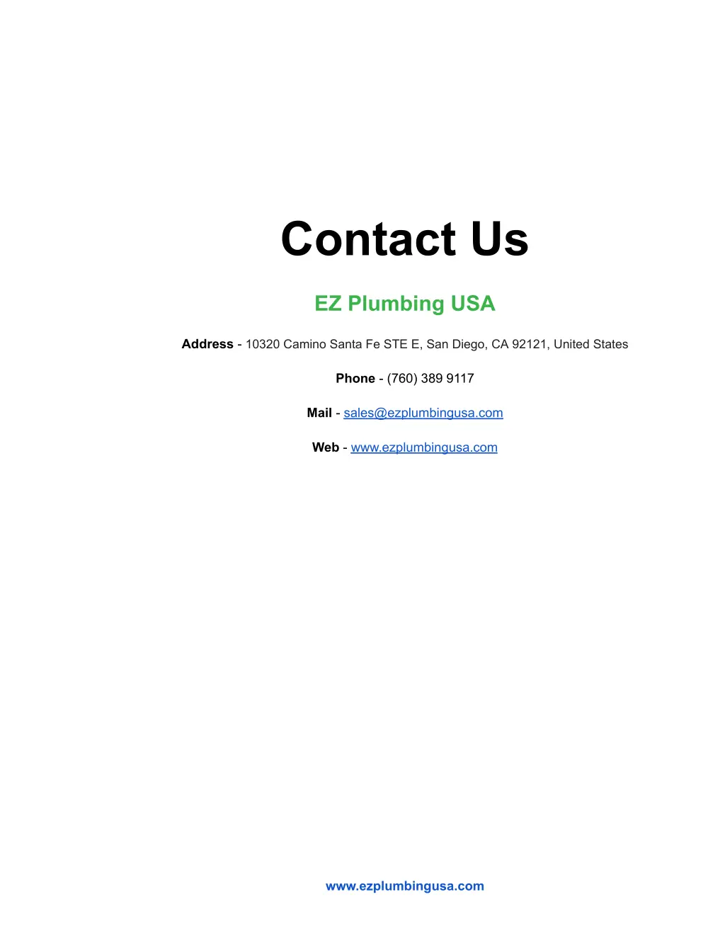 contact us