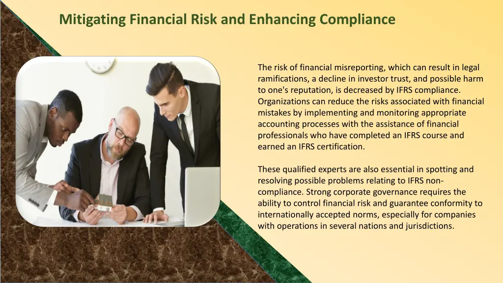 mitigating financial risk and enhancing compliance