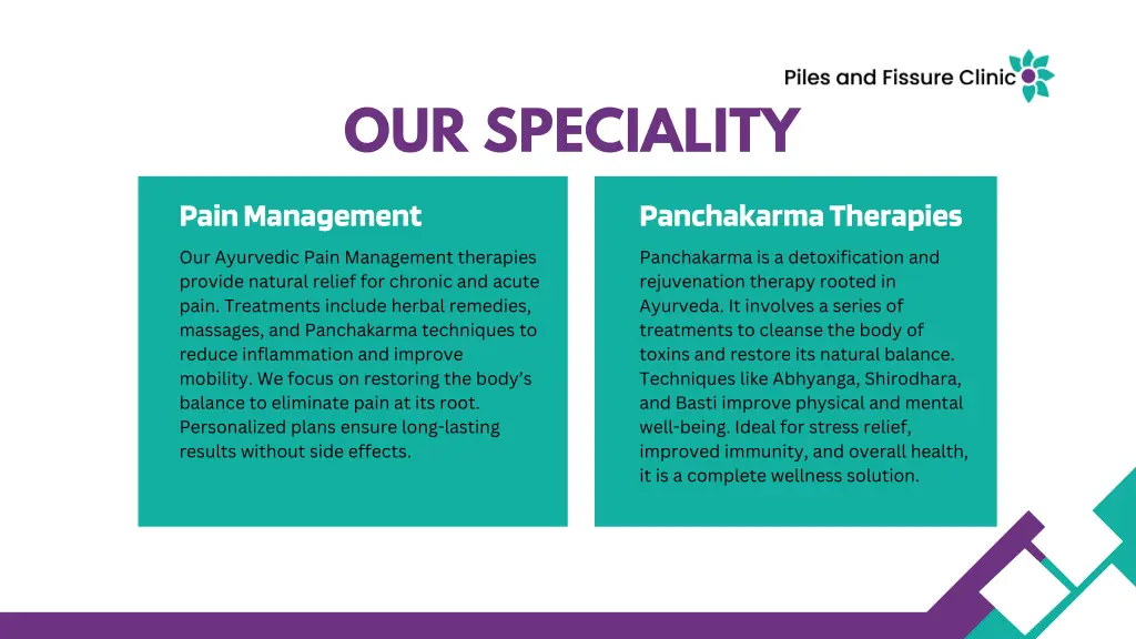 our speciality 2