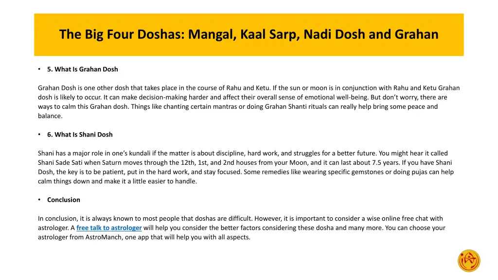 the big four doshas mangal kaal sarp nadi dosh 3