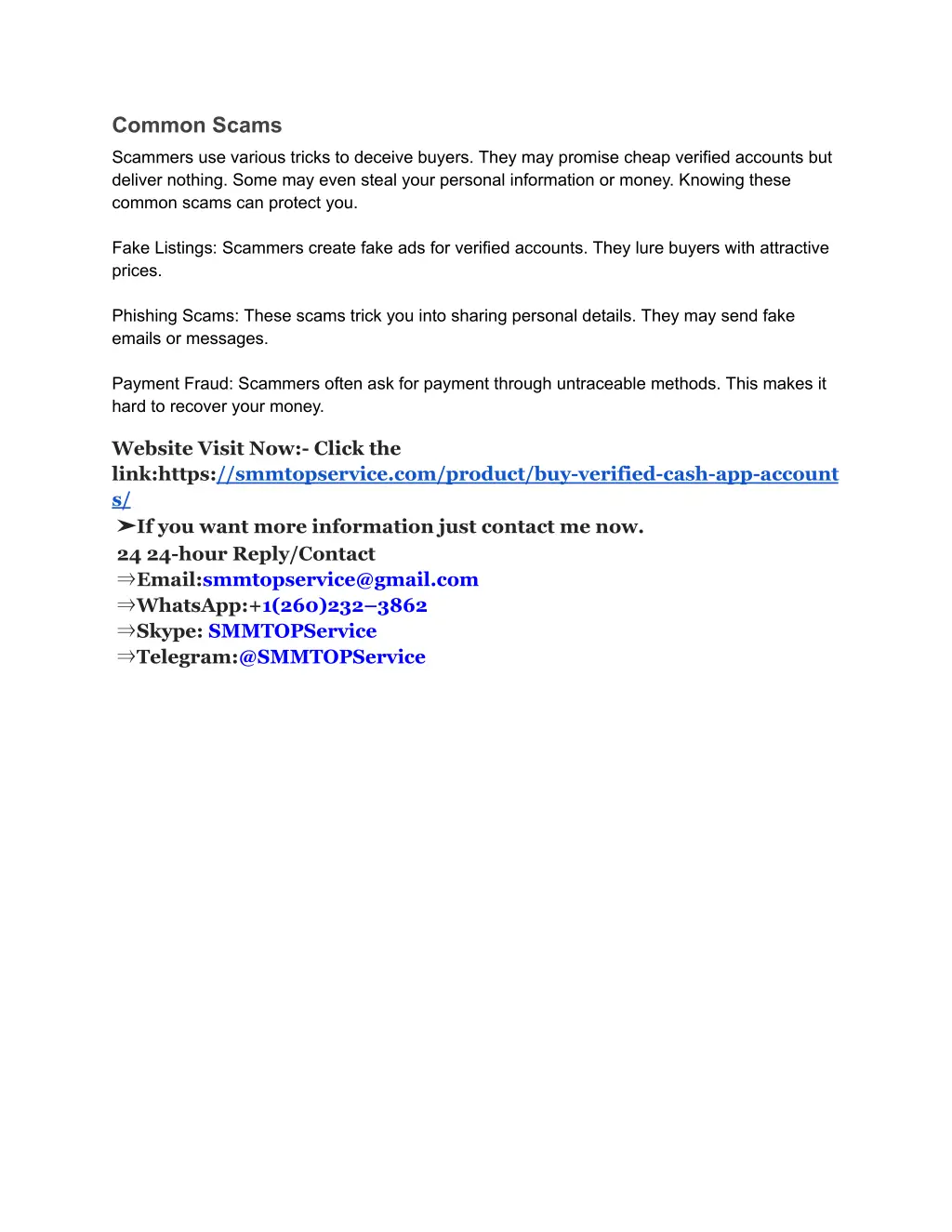 common scams