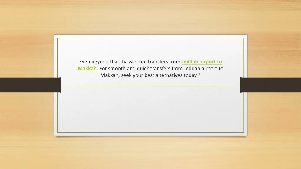 even beyond that hassle free transfers from