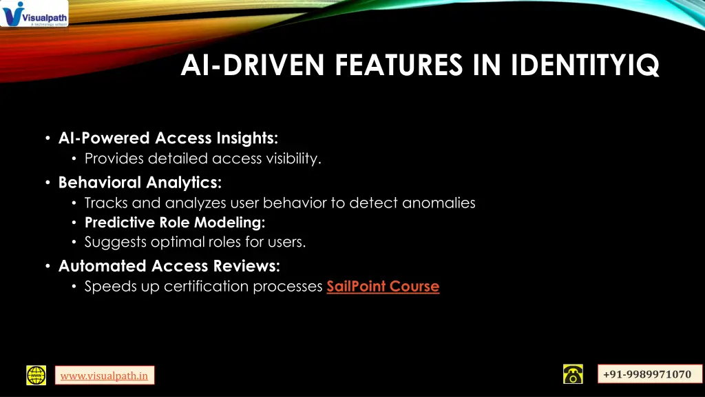 ai driven features in identityiq