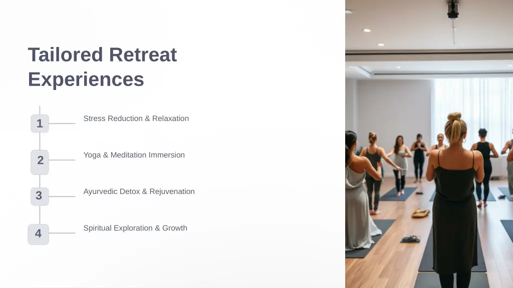 tailored retreat experiences