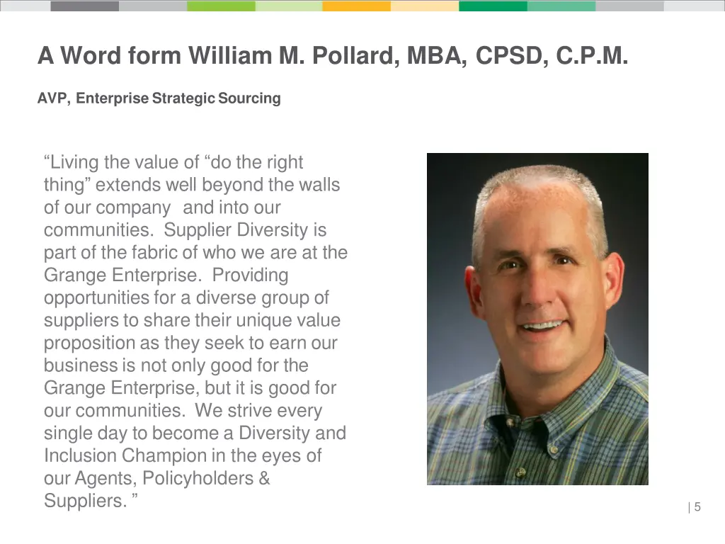 a word form william m pollard mba cpsd c p m