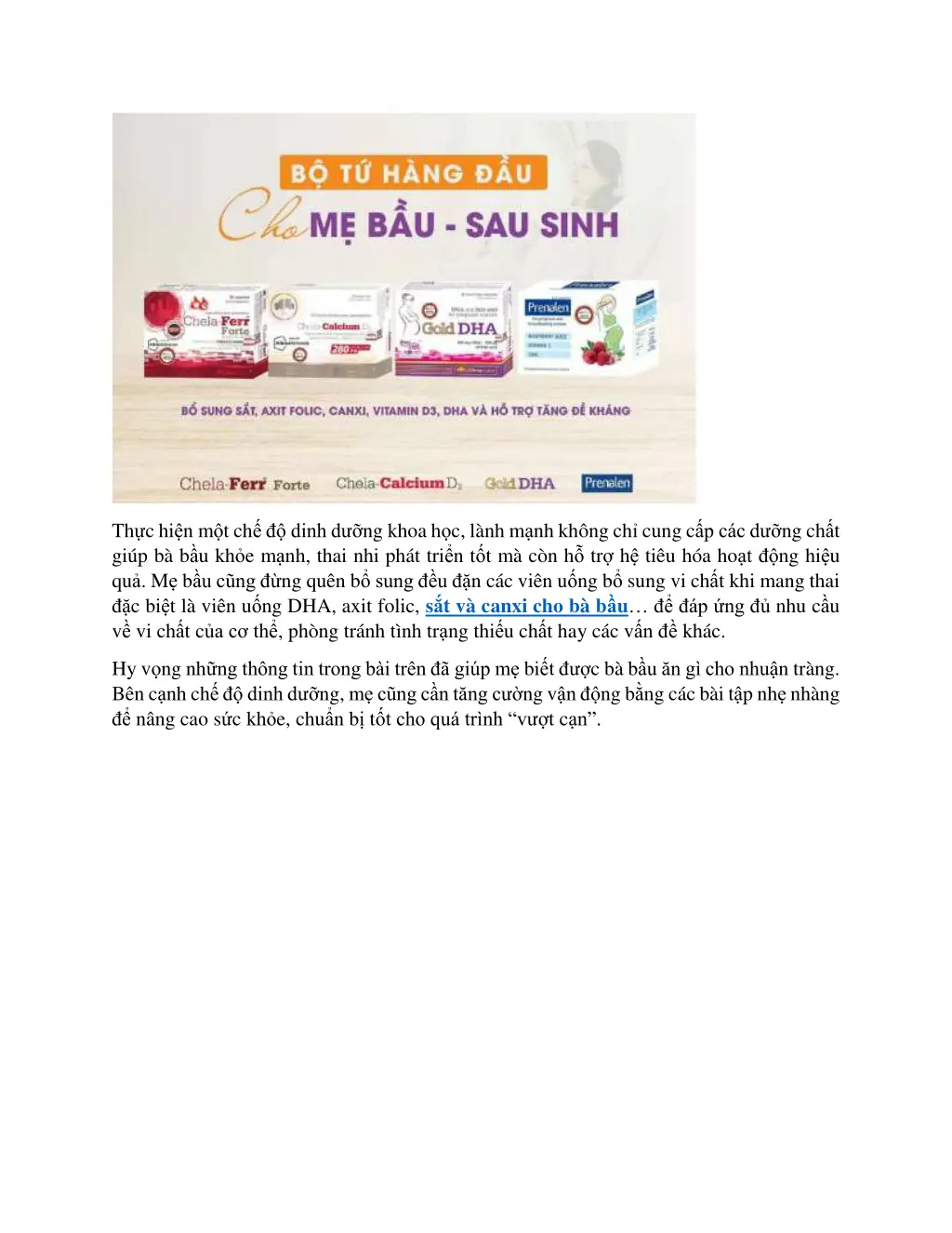 th c hi n m t ch dinh d ng khoa