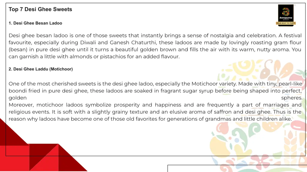 top 7 desi ghee sweets