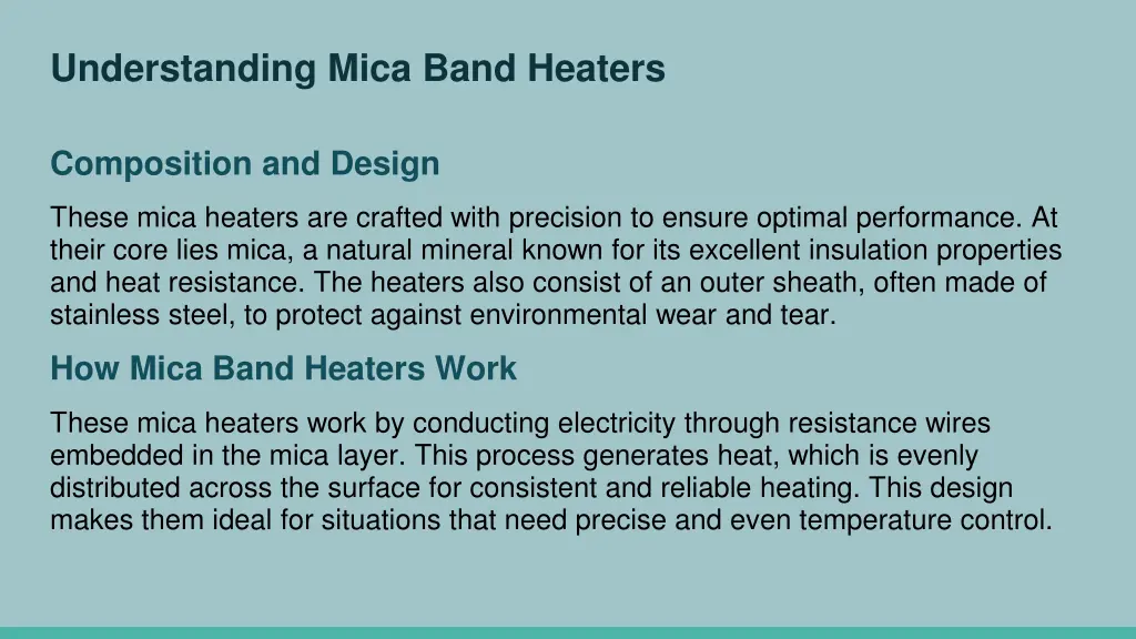 understanding mica band heaters