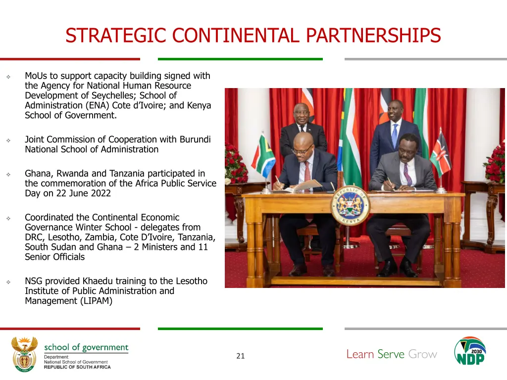strategic continental partnerships