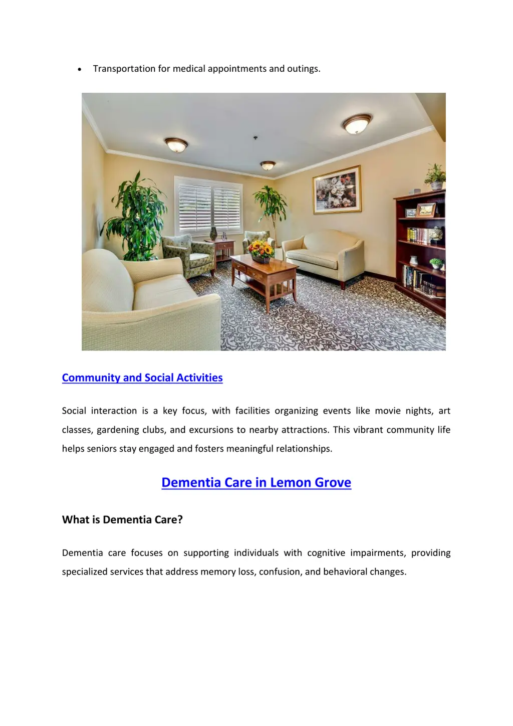 transportation for medical appointments