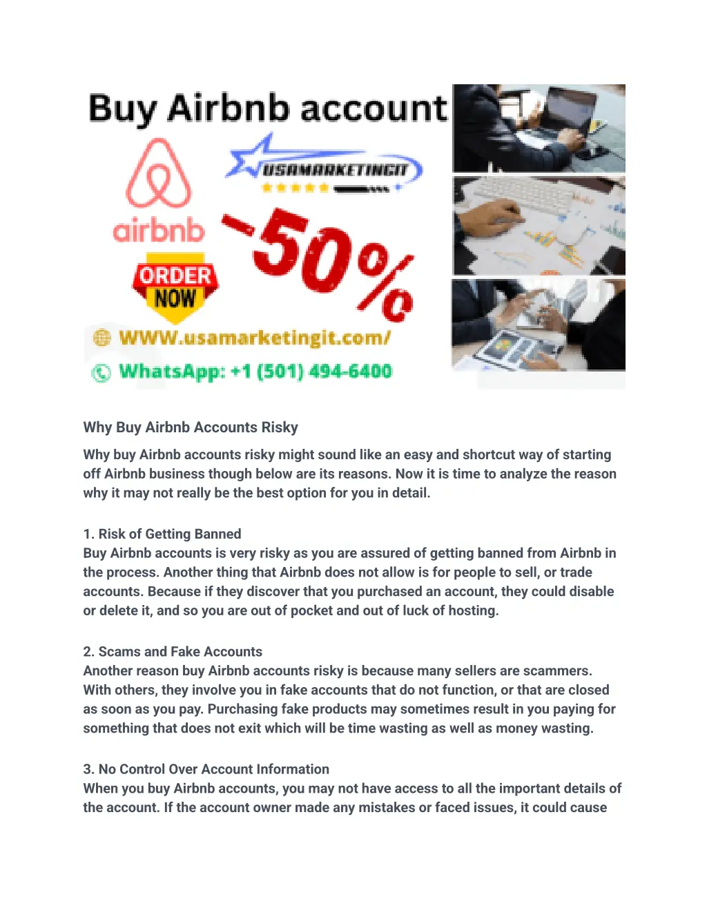 why buy airbnb accounts risky