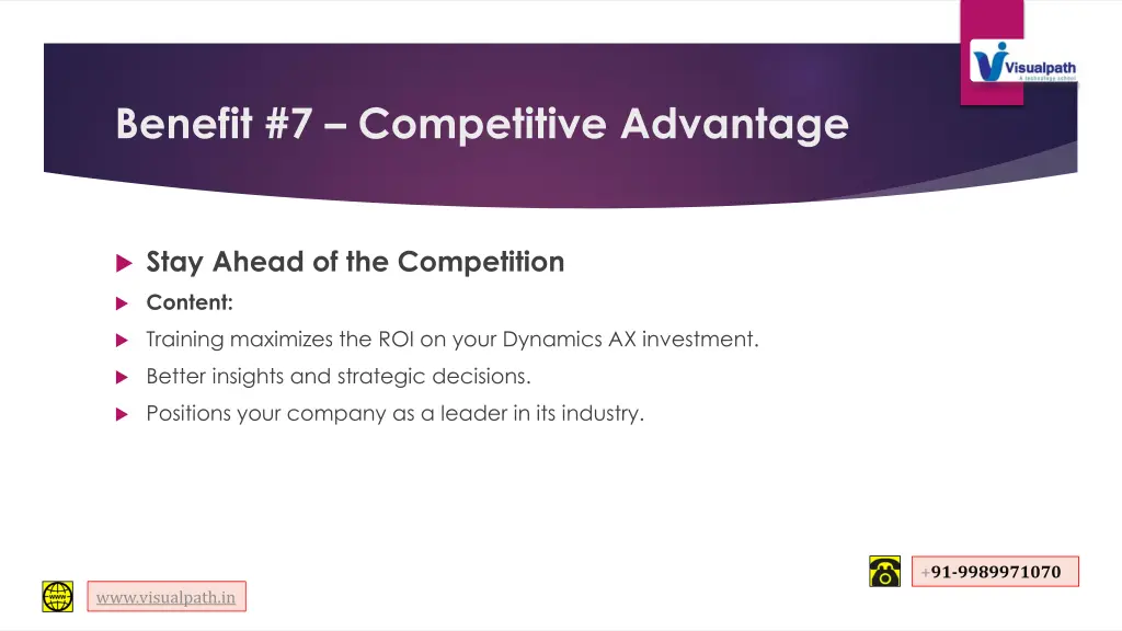benefit 7 competitive advantage