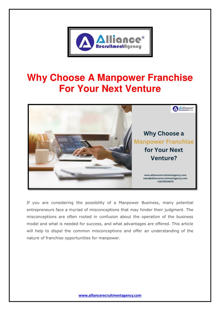 why choose a manpower franchise for your next