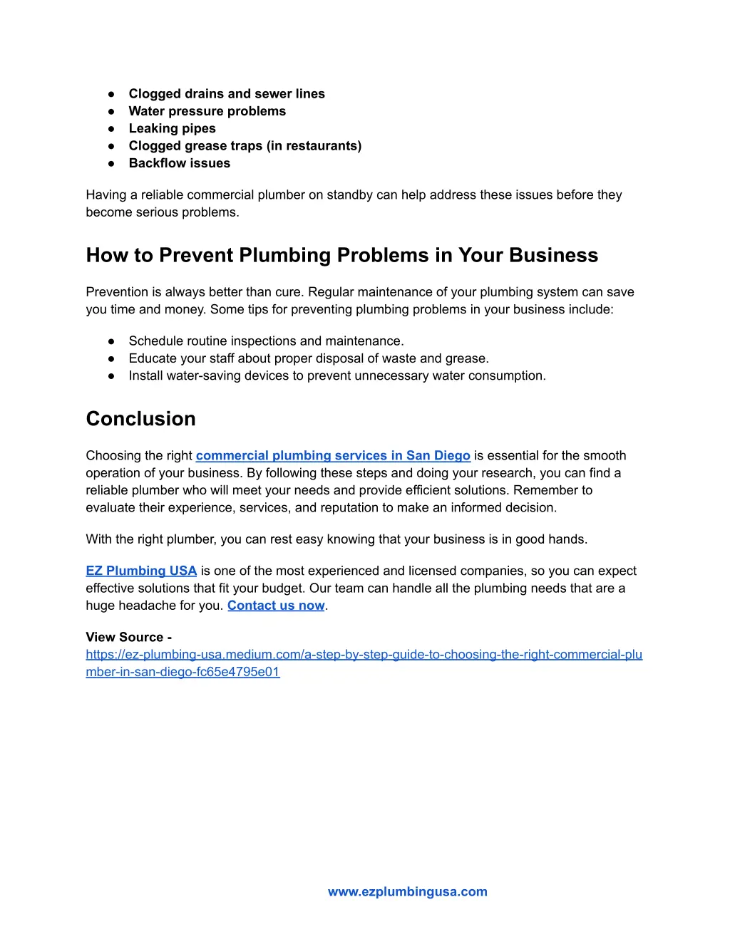 clogged drains and sewer lines water pressure