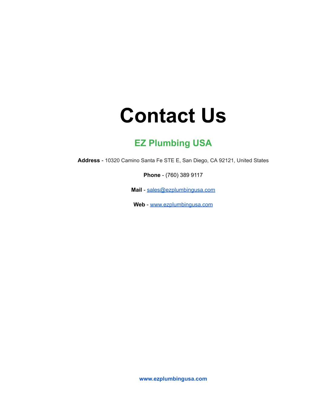 contact us