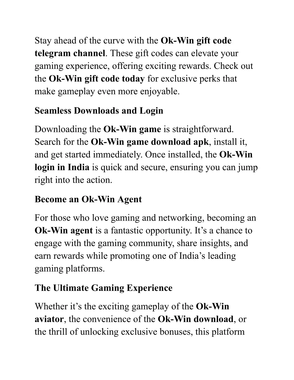 stay ahead of the curve with the ok win gift code