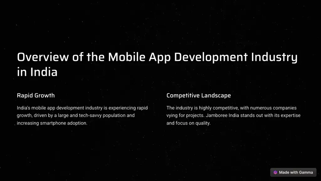 overview of the mobile app development industry