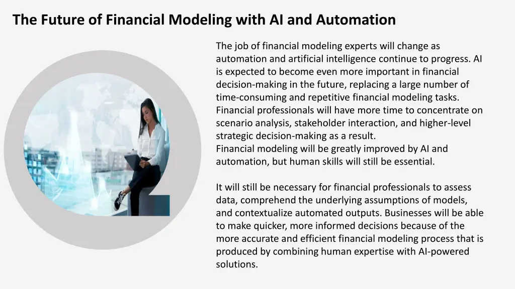 the future of financial modeling with