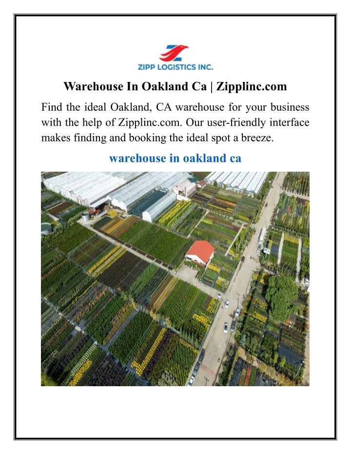 warehouse in oakland ca zipplinc com