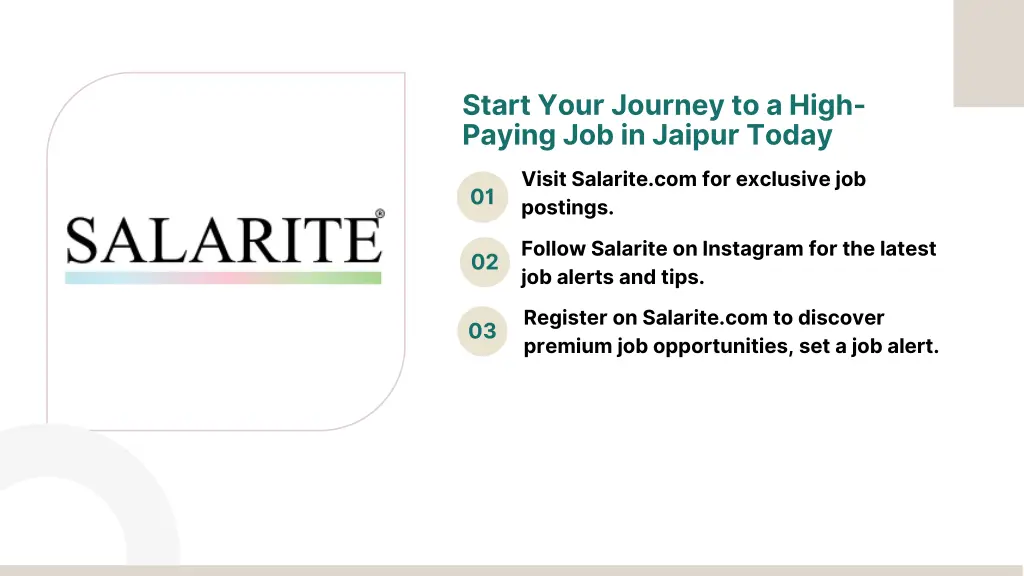 start your journey to a high paying job in jaipur