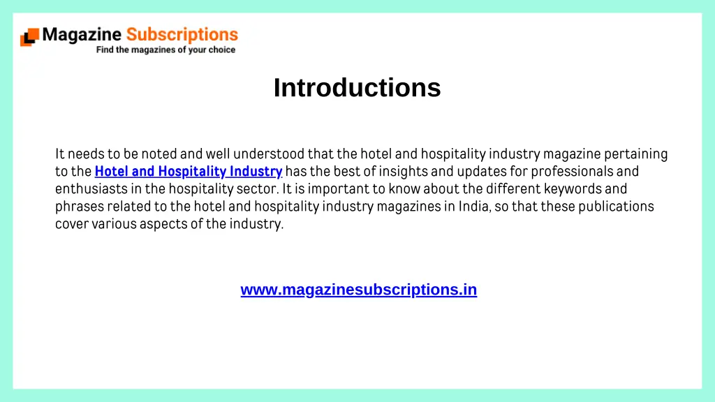 introductions