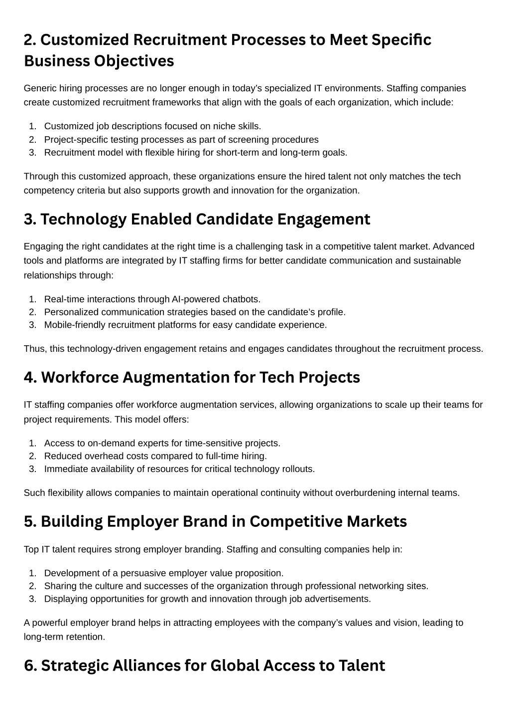 2 customized recruitment processes to meet